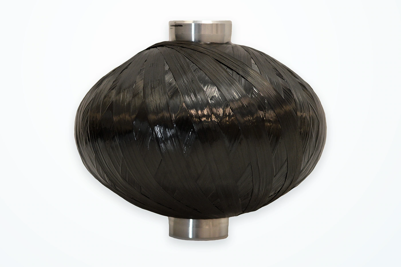 Command MicroForce 0.5 L composite diaphragm accumulator with opposed metallic ports.