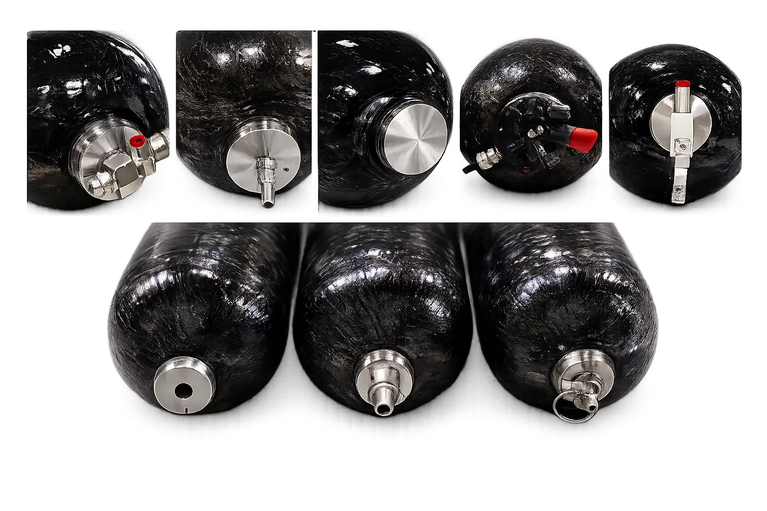Reliance Pathfinder valve, TPRD and port configuration examples for Type III high-pressure gas storage systems