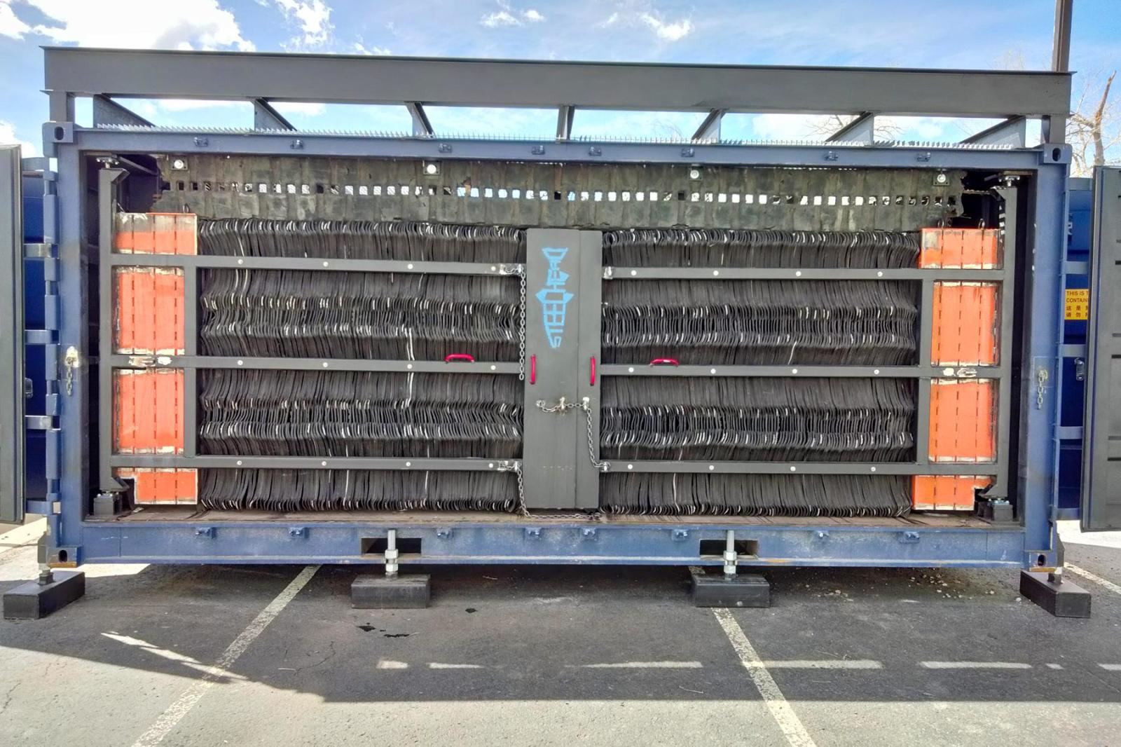 Steelhead Composites burst chamber used for prototype and aerospace testing of high-pressure vessels under controlled failure conditions.