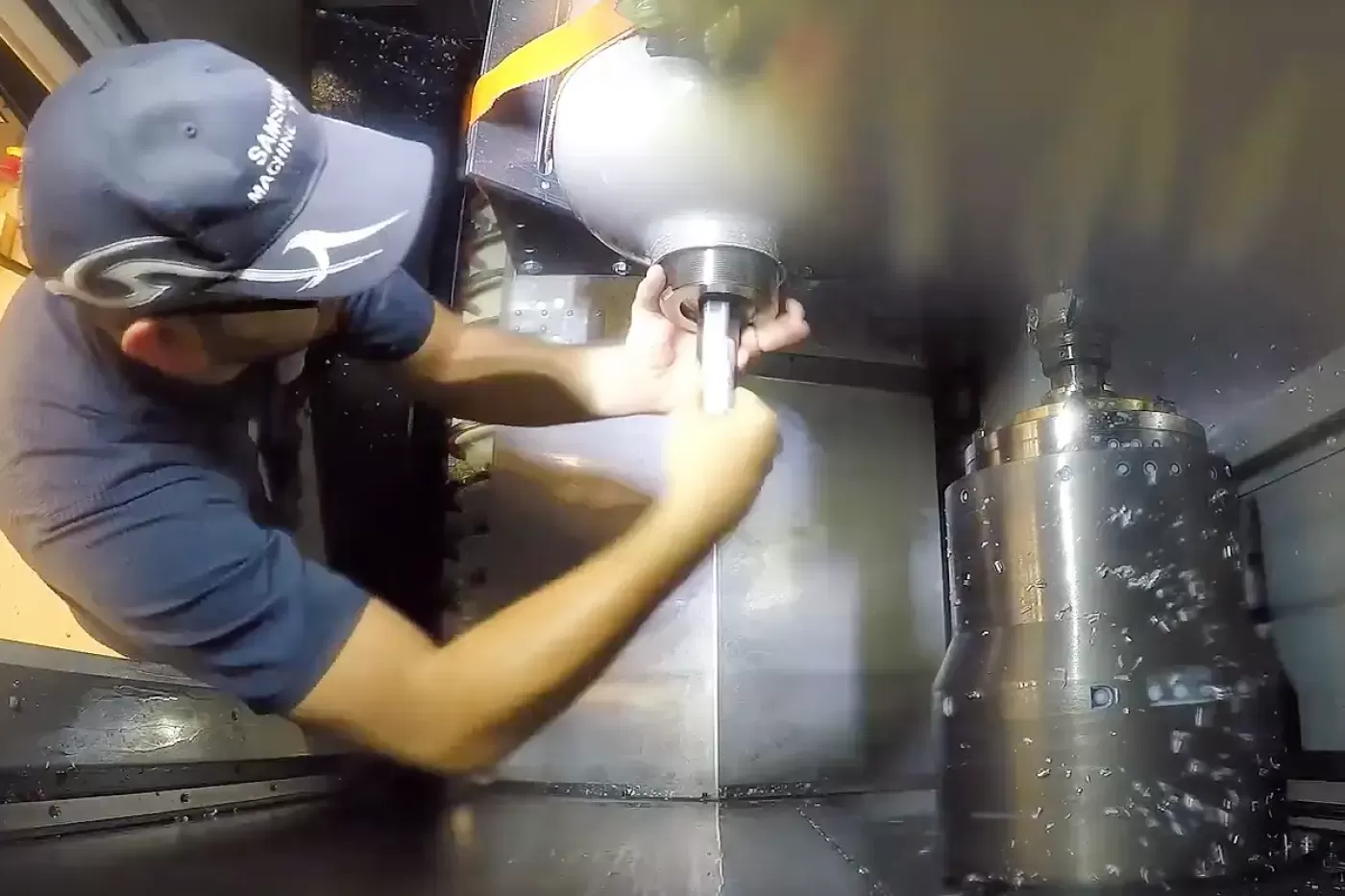 Photo of 300 psi vessel port machining